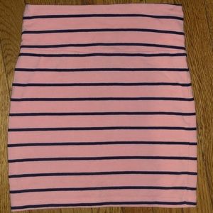 Light pink and blue skirt